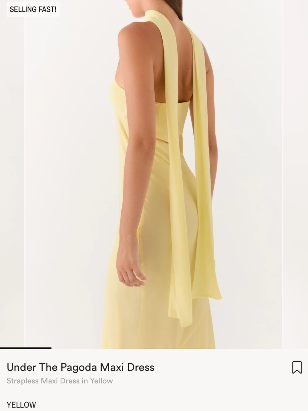Peppermayo Under The Pagoda Maxi Dress — Soft Yellow